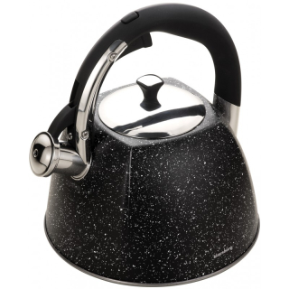Čajník, kanvica na čaj - KLAUSBERG KETTLE 3L BLACK MARBLE SQUARE BK-7259