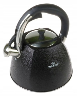Čajník, kanvica na čaj - Kovová kanvica s píšťalkou / 3 L