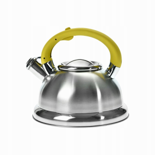 Čajník, kanvica na čaj -  Čajová kanvica z nerezovej 3L Gas Indukčné Yellow Handle