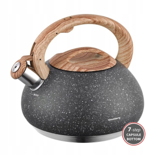 Čajník, kanvica na čaj - Oceľ Kanvica 2.7l DNO X7 Wood linka Klausberg KB