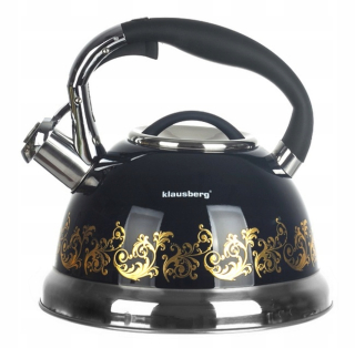 Čajník, kanvica na čaj - Oceľ kanvica 2.8L indukčné black plyn [L486