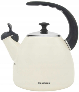 Čajník, kanvica na čaj - Oceľ Kanvica 2.8L Cream Klausberg KB-7405