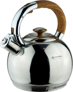 Čajník, kanvica na čaj -  Teapot Steel Whistle 3L 7xdno Shine Edenberg