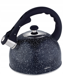 Čajník, kanvica na čaj - indukcia Kanvica s píšťalkou 2,6L oceľ plyn KH-1406
