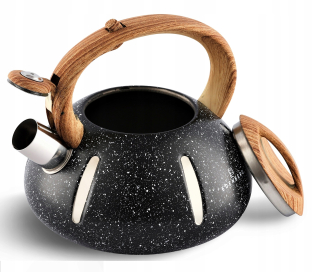 Čajník, kanvica na čaj - 2 L PÍSMA KETTLE ČIERNY PLYN INDUKCIA