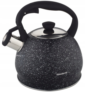 Čajník, kanvica na čaj - Rýchlovarná kanvica s píšťalkou 2 l inscription gaz mramor KB7320