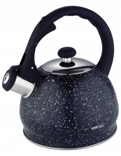 Čajník, kanvica na čaj - Kanvica s 2L píšťalka Kinghoff KH-1403 mramor