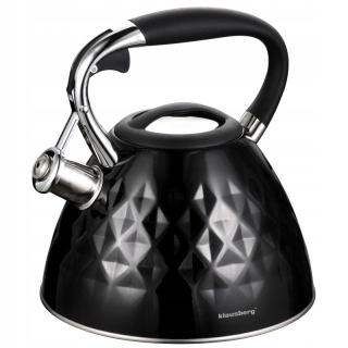 Čajník, kanvica na čaj -  Kanvica s píšťalkou 3L Steel indukcia, plyn, KB7413