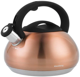 Čajník, kanvica na čaj - Kanvica s píšťalkou Klausberg 2.7l KB-7385 Meď