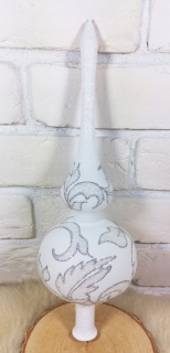 Vianočné ozdoby - RADA STROMU OBKLADU RUČNE MAĽOVANÁ 32 CM.