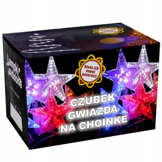 Vianočné ozdoby - Tip hviezda LED farbu pre blikajúci vianočný stromček