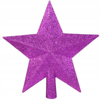 Vianočné ozdoby - Tip na vianočný stromček Czub Star Glitter Holidays 13x14