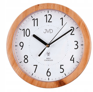 Hodiny - CLEAR nástenné hodiny JVD RH612.7 DCF77 25 cm