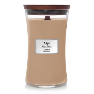 Tradičná sójová sviečka Cashmere Woodwick 1 ks.