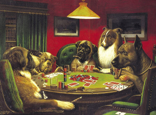 Cassius Marcellus Coolidge Dogs Herné karty 66x80