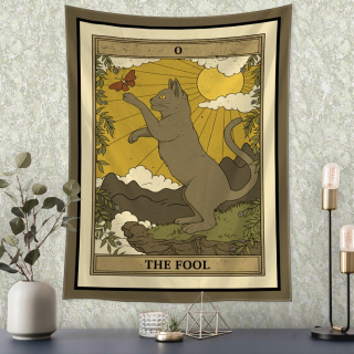 Tarot karty mačacie Taot karty stena zavesenie 3D tlač C
