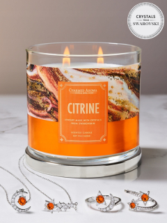 Crinkel s citrínskymi kúpeľnými aromatickými šperkami
