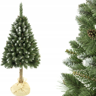 Vianočný stromček - Umelý vianočný stromček borovica na diamantovom kufri 210 cm