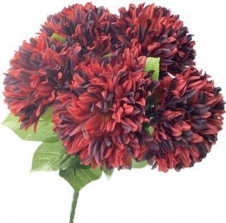 Kvetina chrysanthemum kytica 5 vetiev umelé kvety