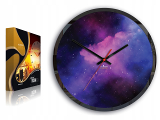 Hodiny - Zvedavý GALAXY Nástenné hodiny - hobby - Ultra Quiet