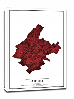 Crimson Cities, Atény - obrázok na plátne