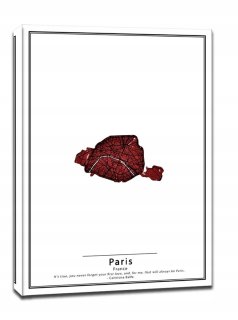 Crimson Cities, Paríž - maľba plátna