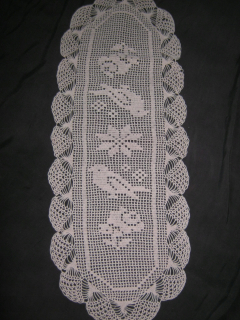 Behun na stol - Behúň odtiene ružovej 86 x 34 cm