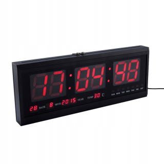 Hodiny - Digitálne nástenné hodiny Time Kalendár LED Teplota