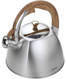 Čajník, kanvica na čaj -  3L oceľový kotol. Square Indukčné Satin