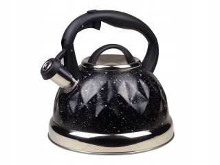 Čajník, kanvica na čaj -  Oceľová kanvica s píšťalkou, 2,7 l, indukčná DIAMOND