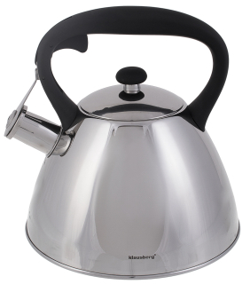 Čajník, kanvica na čaj - Oceľový kotol s 2L píšťalka. Silver veľké KB7207
