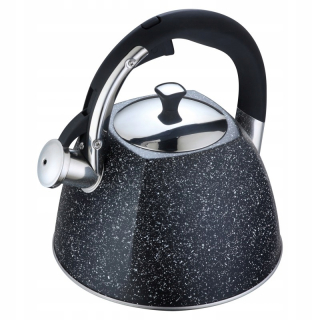 Čajník, kanvica na čaj - Kanvica s píšťalkou KB-7412, 2,2 L čierna Novinka
