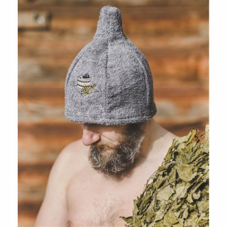 Litva modrá sauna klobúk