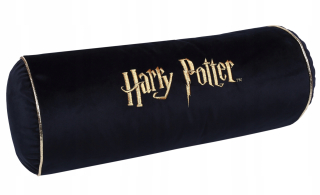 Vankúš -  Čierny a zlatý vankúš, valček 18x45 cm Harry Potter