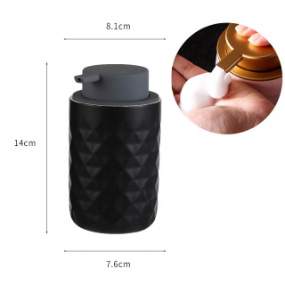 Dávkovač mydla - Black-5 keramické fľaše s kúpeľňami