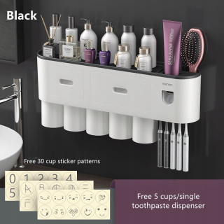 Čierne 5Cups 1squeeeeeee-Bosproces Brushes for For