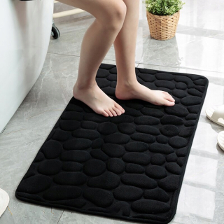 Čierny štýl 50x80cm gret anti -slip rohož pre k
