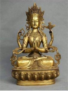 Štyri NOREM STATA GUANYIN Bodhisattva Tibet