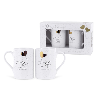 Gadget - DARČEK na Valentína a narodeniny pre páry Sada porcelánových hrnčekov