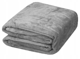 Prikrývka - J&W prehoz z mikrovlákna 160 cm x 200 cm odtiene sivej