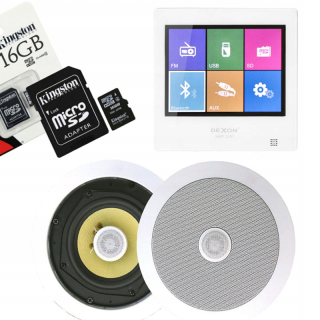 Rádio pre flush -Dexon Bluetooth pre kúpeľňu biele