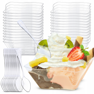 Jednorazový riad - JEDNORÁZOVÝ POHÁR NA DEZERTY WAVE SNACK