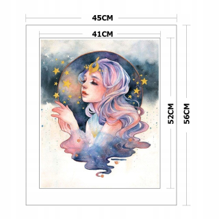 DIY Leskiny Queen of vyšívacie plátno 11ct h