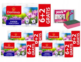 Toaletný papier - Domáci toaletný papier neparfumovaný 8 ks.