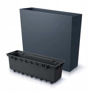 Hrniec Prosperplast 58 cm x 18 x 50 cm priemer 18 cm čierny plast