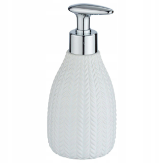 Dávkovač mydla - Dávkovač s keramickým mydlom biely 300 ml barinov