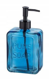 Dávkovač mydla - DÁVKOVAČ MYDLA modré sklo PURE 550 ml