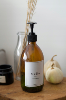 Dávkovač mydla - Mydlo dávkovač 500 ml hnedé lekárne sklo