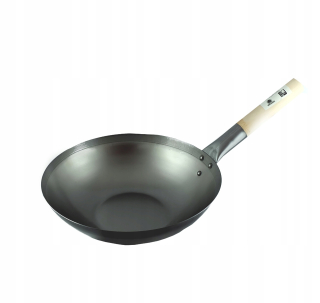 Wok panvica - (DP) wok 30cm plochou DNO z nerezovej ocele