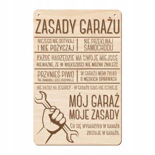 Drevené plakové garážové pravidlá